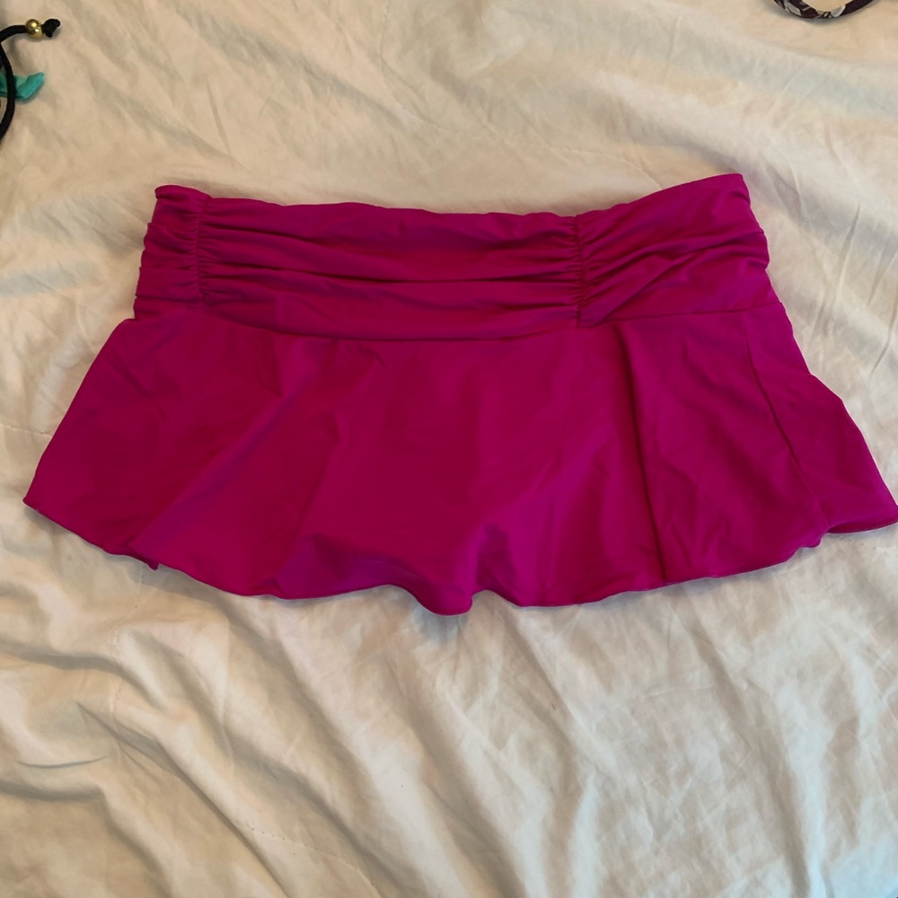 Women’s skirted swimsuit bikini bottoms